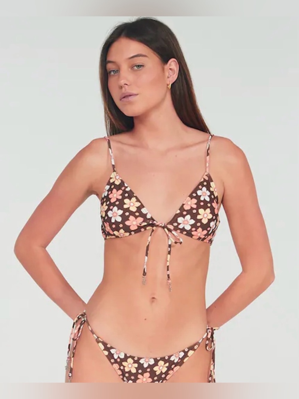 Damsel Sakura Africa Bikini set. NWT. Brown